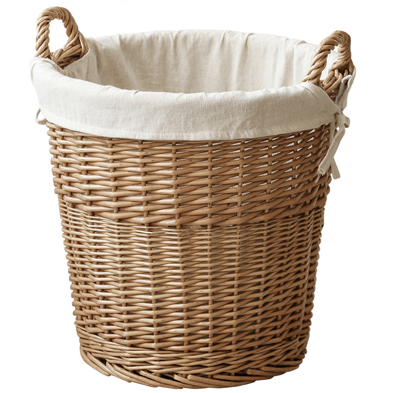 Willow-woven storage basket, laundry basket, decorative basket, handwoven