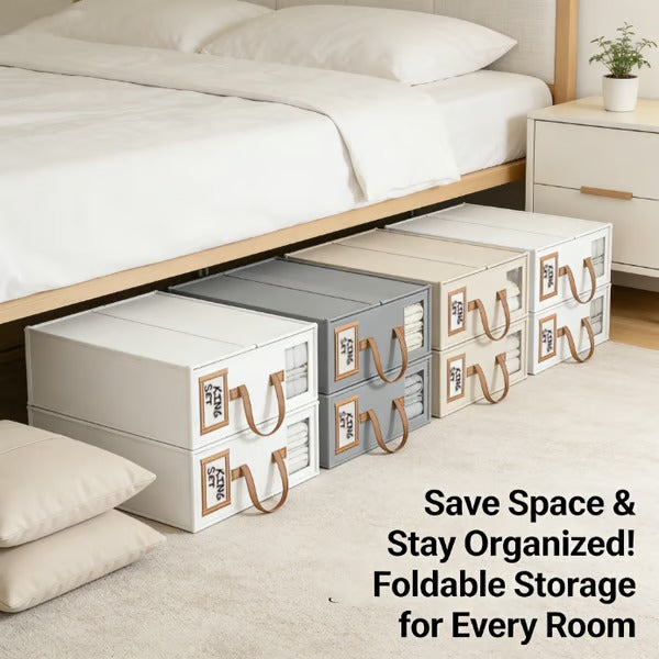 Foldable Sheet Storage Set – Keep Your Bedding Organized and Neat