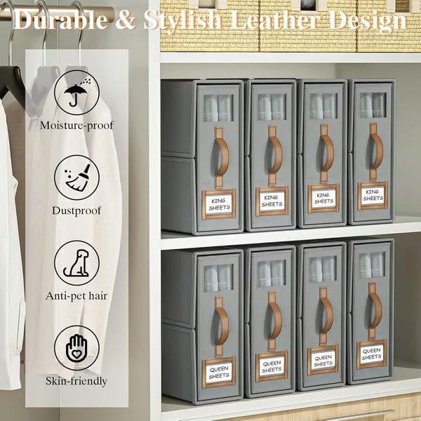 Foldable Sheet Storage Set – Keep Your Bedding Organized and Neat