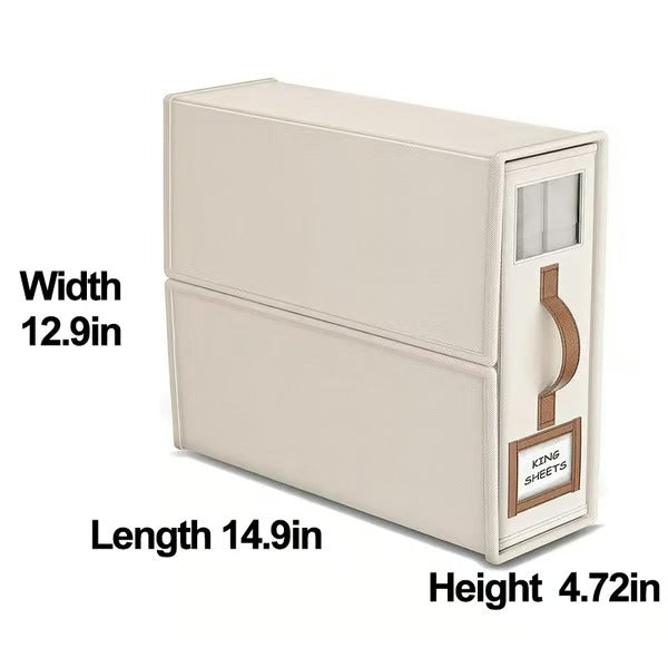 Foldable Sheet Storage Set – Keep Your Bedding Organized and Neat